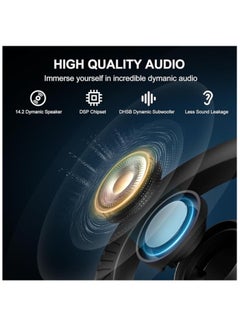 EDIFIER Air 2 Open Ear Earbuds with Ear Loops, Bluetooth 5.3 Open Ear Wireless Headphones with Boosted Bass, Built-in ENC Mic, 28H Playtime, RGB, Silicone Earhook for Workout Running Gaming Black  - Image 3