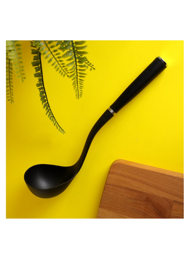 Royalford Royalford Royalford Nylon Soup Ladle- RF11922|Ideal For Serving Soup, Curry, Sauces black  - Image 5