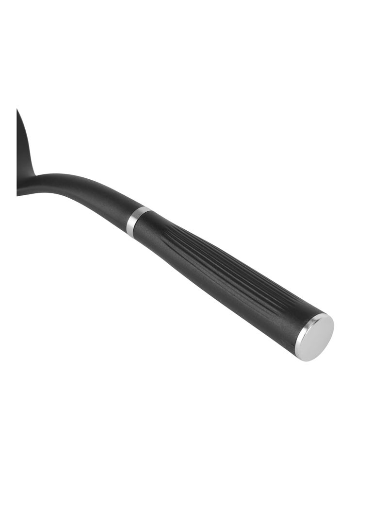 Royalford Nylon Turner- RF11917| Perfect for Flipping, Transferring and Tossing, Suitable for Non-Stick Cookware Black