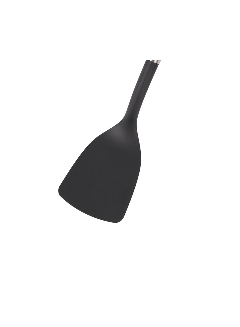 Royalford Nylon Turner- RF11917| Perfect for Flipping, Transferring and Tossing, Suitable for Non-Stick Cookware Black