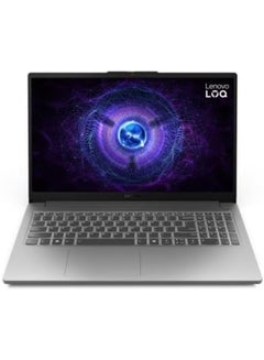 Lenovo LOQ Essential Gaming Laptop With 15.6-Inch FHD 144Hz  Notebook Intel Core i5-12450HX/ 8GB DDR5 RAM/ 512GB SSD/4GB NVIDIA GeForce RTX 2050/Windows11/ English Luna Grey  - Image 1