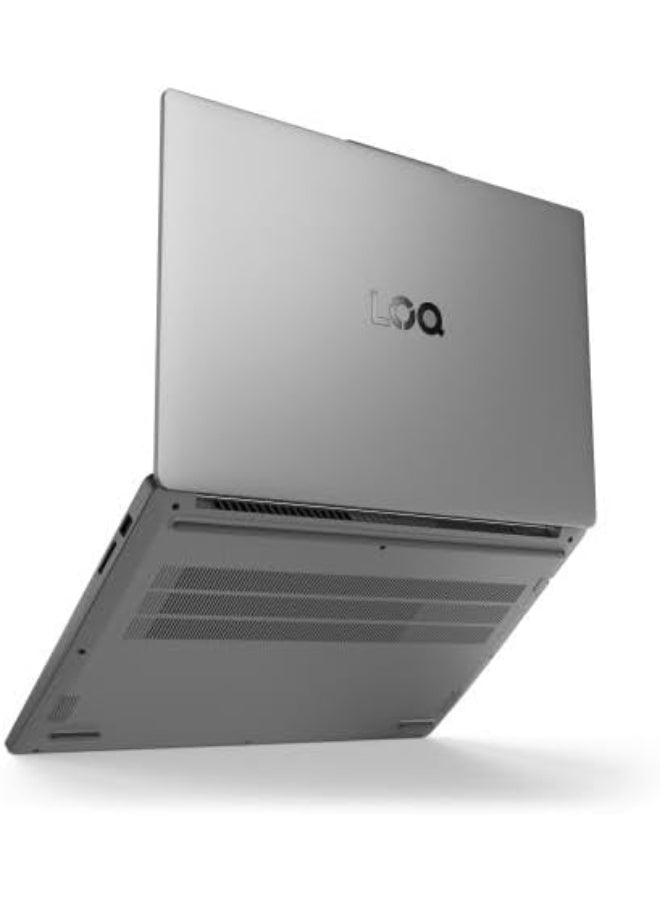 Lenovo - LOQ Essential Gaming Laptop With 15.6-Inch FHD 144Hz  Notebook Intel Core i5-12450HX/ 8GB DDR5 RAM/ 512GB SSD/4GB NVIDIA GeForce RTX 2050/Windows11/ English Luna Grey - Image 1