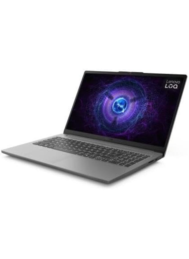 Lenovo - LOQ Essential Gaming Laptop With 15.6-Inch FHD 144Hz  Notebook Intel Core i5-12450HX/ 8GB DDR5 RAM/ 512GB SSD/4GB NVIDIA GeForce RTX 2050/Windows11/ English Luna Grey - Image 1