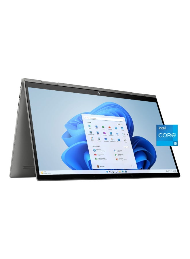 (Upgraded Version) Envy x360 Convertible 2-In-1 Laptop With 15.6-Inch FHD IPS Display, Core i5-1335U Processer/8GB RAM/512GB SSD/Intel XE Graphics/Windows 11/ English Mineral Silver English Mineral Silver