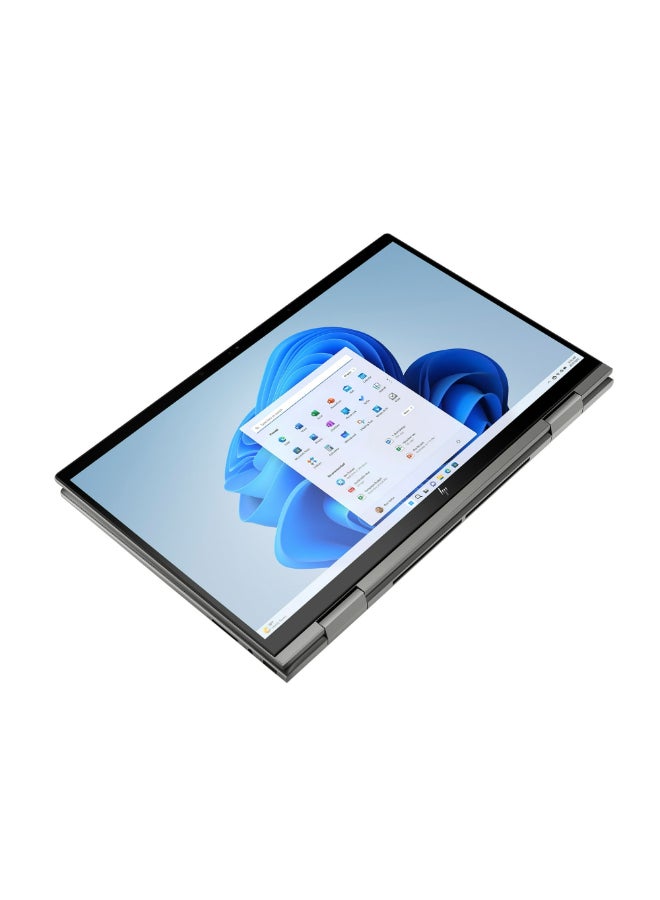 HP - Envy x360 Convertible 2-In-1 Laptop With 15.6-Inch FHD IPS Display, Core i5-1335U Processer/8GB RAM/512GB SSD/Intel XE Graphics/Windows 11/ English Mineral Silver - Image 1