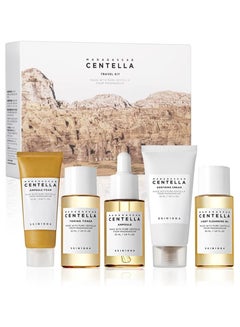 skin1004 Madagascar Centella Travel Kit, Toner, Ampoule, Soothing Cream, Cleansing Oil, Ampoule Foam, Basic Skincare Box, Compact Size, Soothing Calming  - Image 1