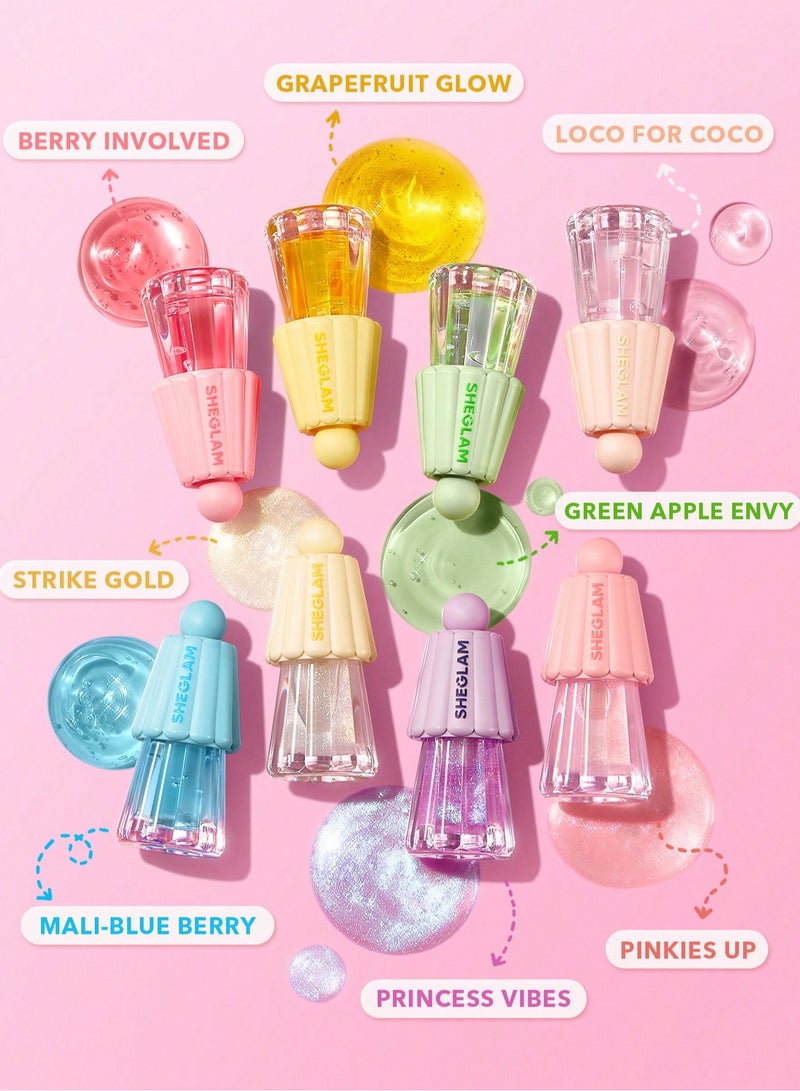 SHEGLAM Jelly Wow Hydrating Lip Oil - Princess Vibes - Image 5