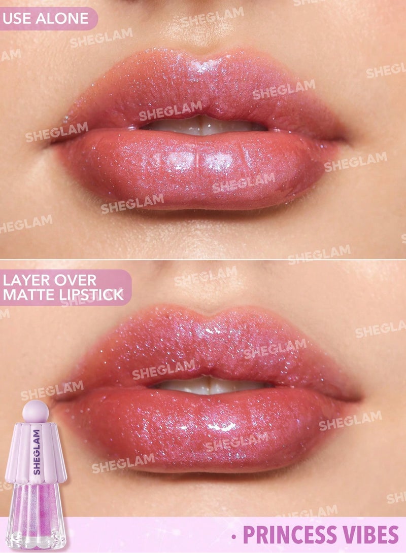 SHEGLAM Jelly Wow Hydrating Lip Oil - Princess Vibes - Image 2