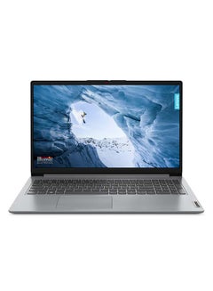 IdeaPad 1 15IAU7 (2024) Laptop With 15.6-Inch FHD Display, Core i3-1215U Processor/8GB RAM/256GB SSD/Intel UHD Graphics/Windows 11 Home English/Arabic Cloud Grey