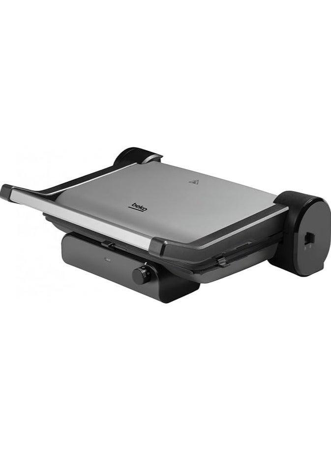 بيكو Contact Grill 2000 W 6 Slice Zone 4 Heat Levels up to 180°C Gray TM 5206 G 2000 W TM 5206 G Silver  - Image 1