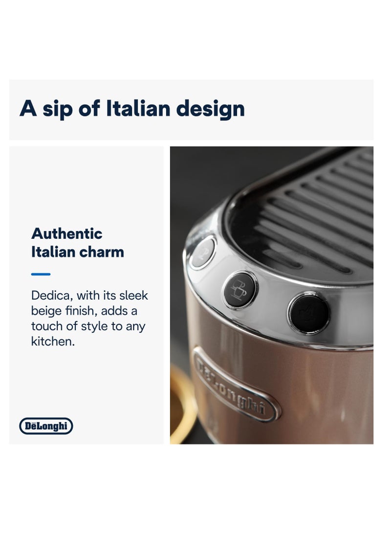 ديلونجي DeLonghi - Mac. Cafe Manual EC885.BG, Metallic Polycarbonate, Beige 1.1 L 1350 W EC 885.GY beig  - Image 5