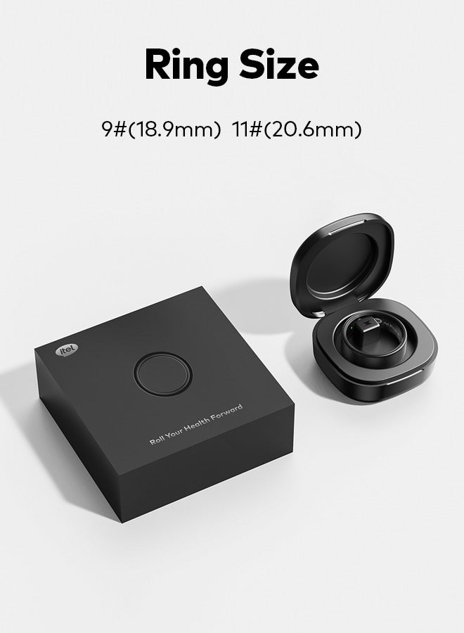 إيتيل - 220 mAh Smart Ring 10ATM Waterproof With Multiple Fitness Modes All-day Health Monitoring #11 Silver - Image 1