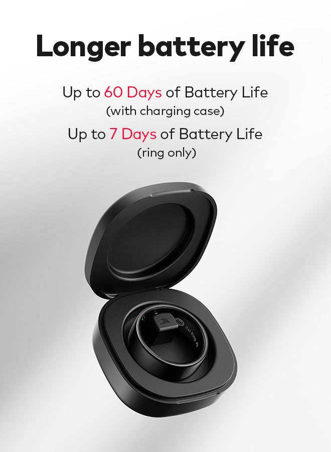 إيتيل - 220 mAh Smart Ring 10ATM Waterproof With Multiple Fitness Modes All-day Health Monitoring #11 Silver - Image 1