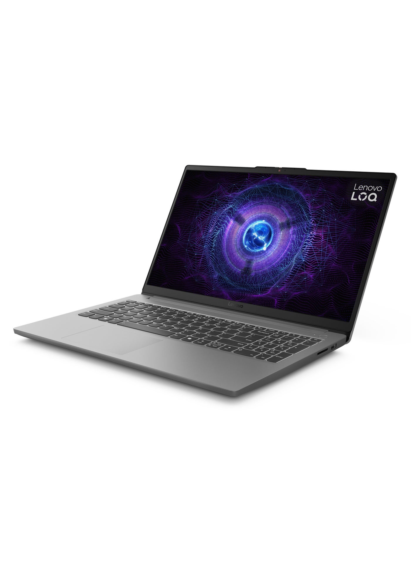 LOQ Essential 15IAX9E Laptop – Intel 12th Gen i5-12450HX, NVIDIA GeForce RTX 3050 6GB, 16GB DDR5 RAM, 512GB PCIe SSD, 15.6" FHD IPS 144Hz (100% sRGB), LA1 AI Chip, Backlit Keyboard, Wi-Fi 6, Luna Grey English/Arabic Luna Grey