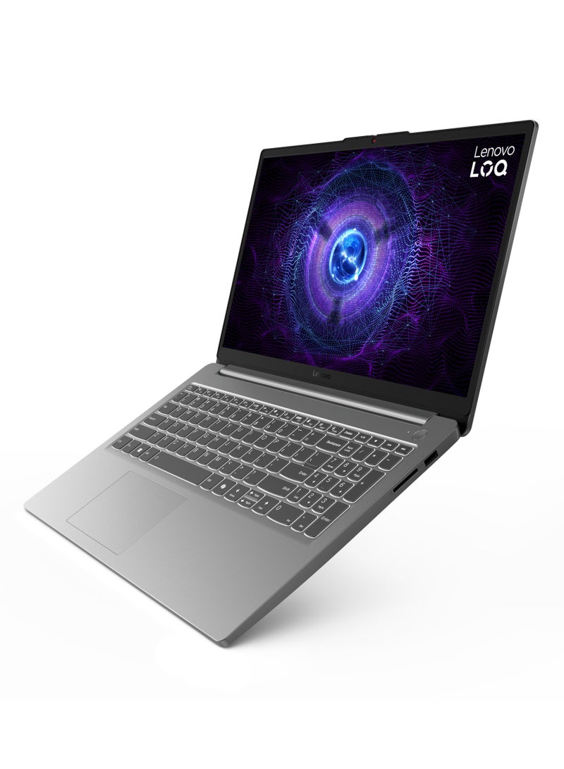لينوفو LOQ Essential 15IAX9E Laptop – Intel 12th Gen i5-12450HX, NVIDIA GeForce RTX 3050 6GB, 16GB DDR5 RAM, 512GB PCIe SSD, 15.6" FHD IPS 144Hz (100% sRGB), LA1 AI Chip, Backlit Keyboard, Wi-Fi 6, Luna Grey English/Arabic Luna Grey - Image 3