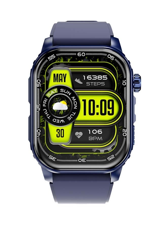 ITEL 300 mAh Smart Watch O21, 2.01" Large Screen, 100+ Workout Modes, 24/7 Heart Rate Monitoring With Abnormal Rhythm Alerts, Bluetooth Calling, iOS And Android Compatible Midnight Blue  - Image 1
