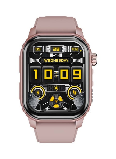 300 mAh Smart Watch O21, 2.01" Large Screen, 100+ Workout Modes, 24/7 Heart Rate Monitoring With Abnormal Rhythm Alerts, Bluetooth Calling, iOS And Android Compatible Rose Gold