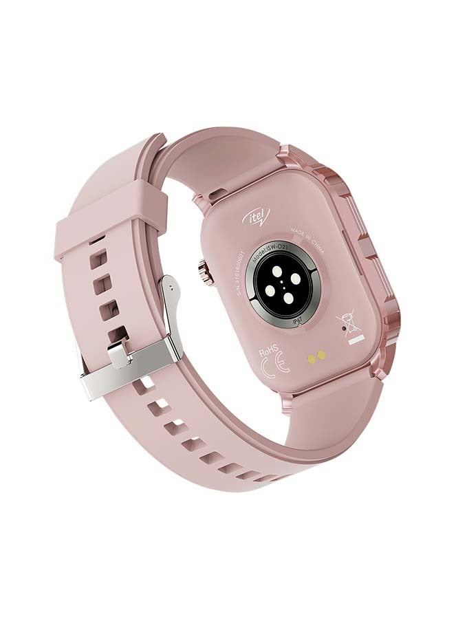 ITEL 300 mAh Smart Watch O21, 2.01" Large Screen, 100+ Workout Modes, 24/7 Heart Rate Monitoring With Abnormal Rhythm Alerts, Bluetooth Calling, iOS And Android Compatible Rose Gold  - Image 4