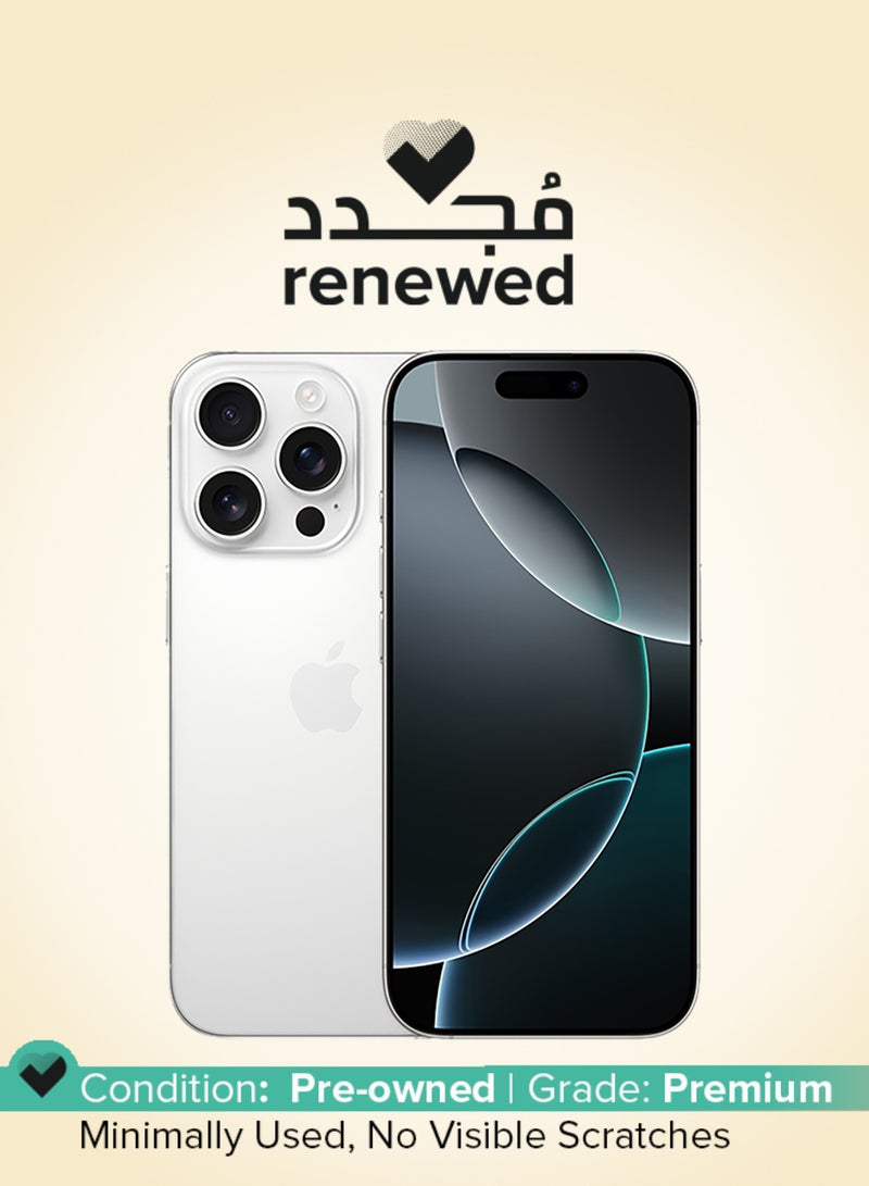 Apple Renewed - iPhone 16 Pro 128GB White Titanium 5G With Facetime - International Version - Image 1