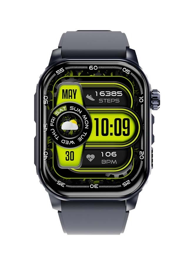 ITEL 300 mAh Smart Watch O21, 2.01" Large Screen, 100+ Workout Modes, 24/7 Heart Rate Monitoring With Abnormal Rhythm Alerts, Bluetooth Calling, iOS And Android Compatible Lurex Black  - Image 1