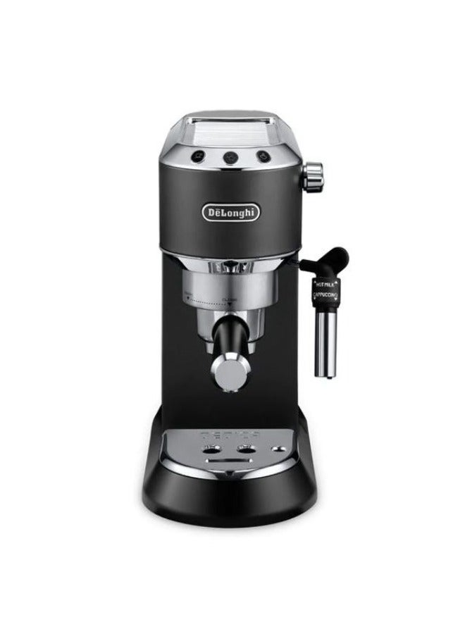 De'Longhi Dedica Style Pump Espresso Coffee Machine, 15 Bar, Black - EC 685.BK 1.1 L 6 W EC 685.BK Black  - Image 1