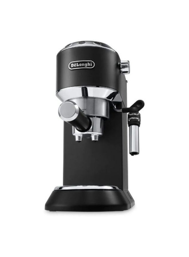 De'Longhi Dedica Style Pump Espresso Coffee Machine, 15 Bar, Black - EC 685.BK 1.1 L 6 W EC 685.BK Black  - Image 4