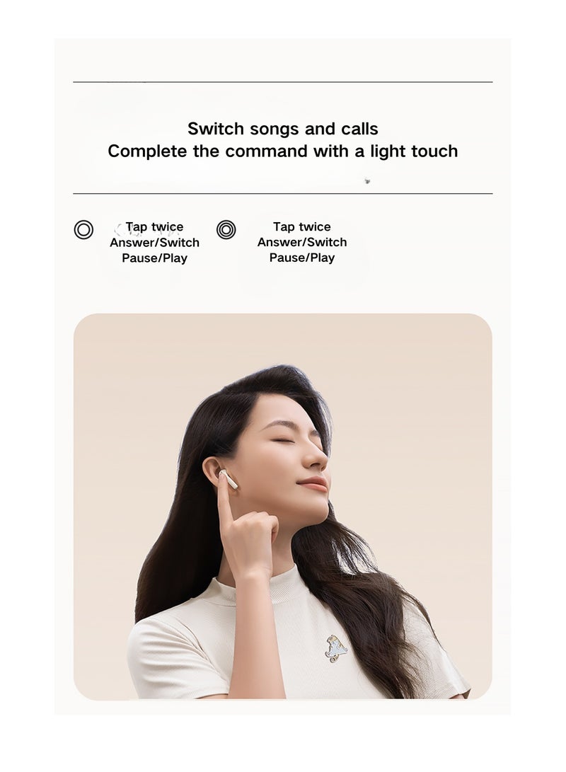 EDIFIER - Zero CAT Earbuds Siamese Cat-Inspired Design with High-Quality Sound Bluetooth 5.3 Long Battery Life Waterproof AI Noise Reduction and Game Mode Perfect for Music Lovers and Fashion Enthusiasts White (Siamese cat) - Image 1