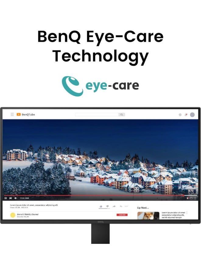 بين كيو - شاشة GW2791 مقاس 27 انش 1080p FHD 100Hz IPS للعناية بالعين، HDMI، منفذ عرض، 1080x1920، حافة رفيعة للغاية، معتمدة من تي يو في، خالية من الوميض، ضوء ازرق منخفض بلس - Image 1