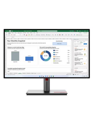 شاشة ThinkVision WQHD (2560x1440) WLED LCD مقاس 27 بوصة - 16:9 - P27h-30 | - pnsku/N70158424V/45/_/1741184964/29e92408-ce55-4273-b4d2-897dd300ed0f