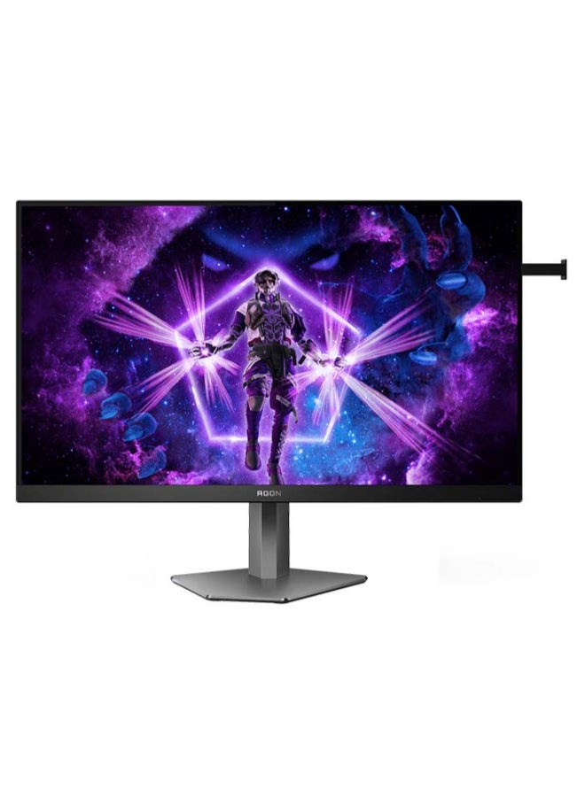AOC 27"Inch AGON Pro Gaming Monitor 4k Ultra HD (3840x2160) DisplayHDR 600, FAST IPS Panel Type, 160Hz Refresh Rate, 1ms Response Time, Adaptive Sync Technology, HDMI 2.1 Port, Light FX, Adjustable Stand - AG276UX | Black/Grey  - Image 1