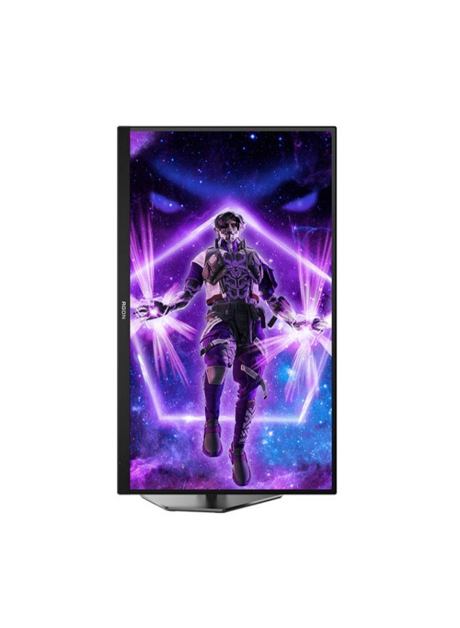 AOC 27"Inch AGON Pro Gaming Monitor 4k Ultra HD (3840x2160) DisplayHDR 600, FAST IPS Panel Type, 160Hz Refresh Rate, 1ms Response Time, Adaptive Sync Technology, HDMI 2.1 Port, Light FX, Adjustable Stand - AG276UX | Black/Grey  - Image 4