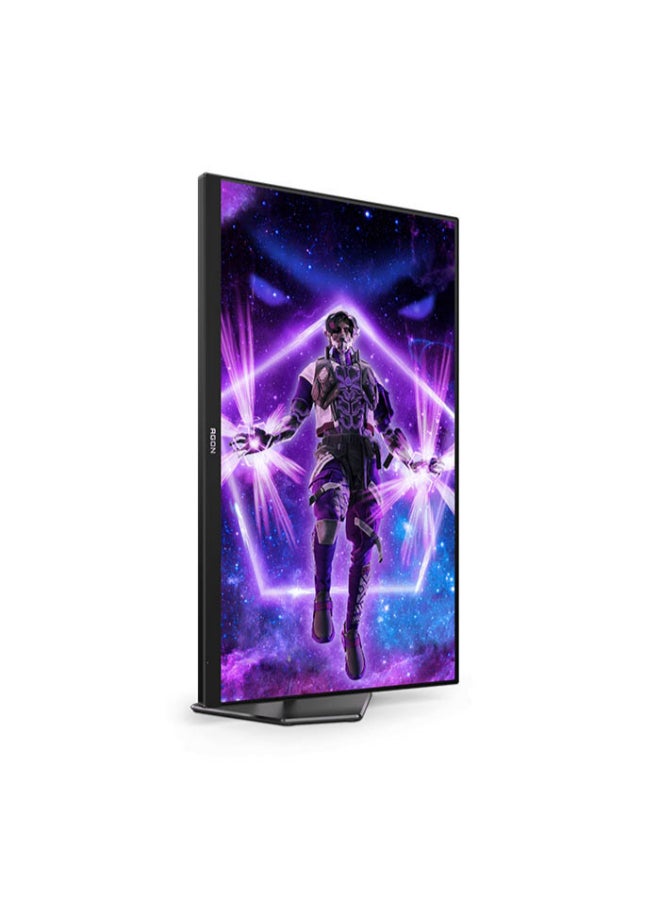 AOC 27"Inch AGON Pro Gaming Monitor 4k Ultra HD (3840x2160) DisplayHDR 600, FAST IPS Panel Type, 160Hz Refresh Rate, 1ms Response Time, Adaptive Sync Technology, HDMI 2.1 Port, Light FX, Adjustable Stand - AG276UX | Black/Grey  - Image 5