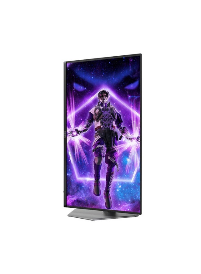 شاشة كمبيوتر الألعاب AGON AG326UD AOC برو مقاس 31.5 بوصة 4k يو اتش دي 3840x2160، ديسبلاي HDR 400، تقنية العرض QD-OLED، معدل التحديث 165 هيرتز، سرعة الاستجابة 0.03 ملي ثانية، تقنية المزامنة Adaptive سينك، منفذ HDMI 2.1، تأثيرات ضوئية، استناد قابل للتعديل، سماعات صوت داخلية