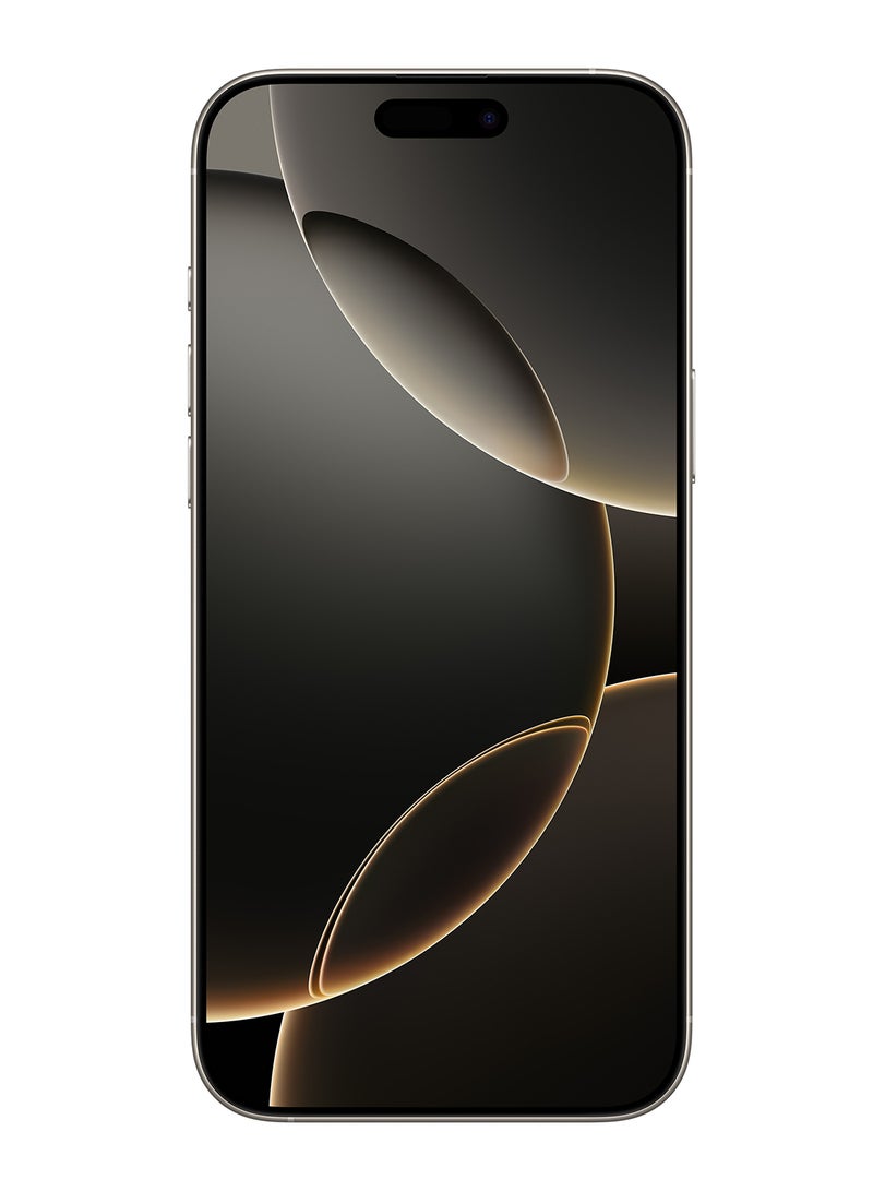 ابل  مجدد - آيفون 16 برو ماكس 256 جيجابايت تيتانيوم طبيعي 5G مع فيس تايم - النسخة الدولية - Image 2