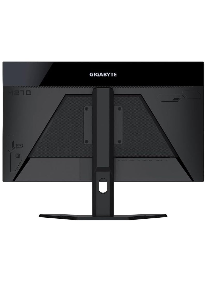 GIGABYTE 27" Inch KVM Gaming Monitor (2560x1440) QHD 170Hz Refresh Rate, IPS Display, 0.5ms (MPRT) Response Time, AMD FreeSync Premium, x1 Display Port 1.2, x2 HDMI 2.0, x2 USB 3.0 - M27Q | Black  - Image 3