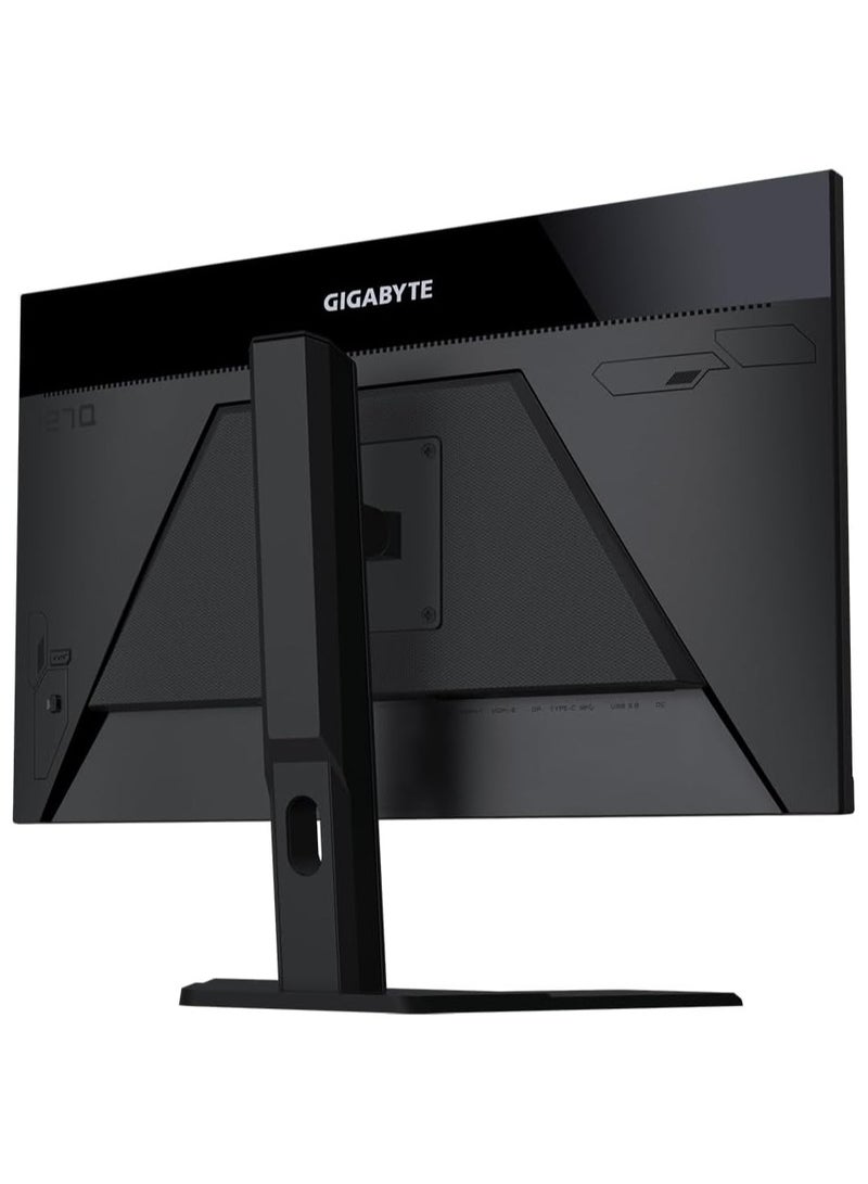 GIGABYTE 27" Inch KVM Gaming Monitor (2560x1440) QHD 170Hz Refresh Rate, IPS Display, 0.5ms (MPRT) Response Time, AMD FreeSync Premium, x1 Display Port 1.2, x2 HDMI 2.0, x2 USB 3.0 - M27Q | Black  - Image 4