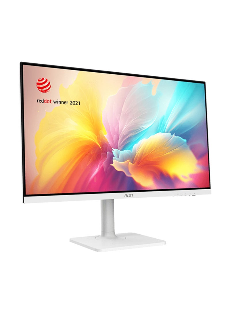 MSI - Modern MD272QXPW 27" QHD IPS Monitor, 100Hz Refresh Rate, 1ms Response Time, HDR 400, 400 cd/m² Brightness, 178° Viewing Angle, 115% sRGB, USB-C (65W PD), HDMI, DisplayPort, 2x USB 2.0, 2x 3W Speakers, Adjustable Stand, VESA Mountable | 9S6-3PB19H-218 White - Image 1