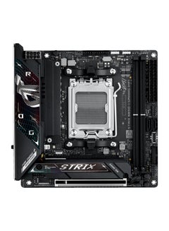 ASUS ROG Strix B850-I Gaming Wi-Fi Motherboard, AMD B850 Chipset, PCIe 5.0 x16, 2 x M.2 Slots (PCIe 5.0 x4), Supports Up to 128GB DDR5 (8400+MT/s), Wi-Fi 7, Intel 2.5Gb Ethernet, 10+2+1 Power Stages, AI Overclocking, Dual Channel, AEMP, SupremeFX 7.1 Audio, Mini-ITX Form Factor, Aura Sync, USB 20Gbps, HDMI 2.1, Bluetooth 5.4 | 90MB1K30-M0EAY0 Black  - Image 1