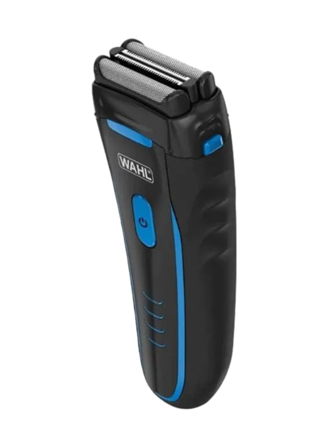 WAHL Groomsman Rechargeable Wet And Dry Electric Shaver Black/Blue - Image 2