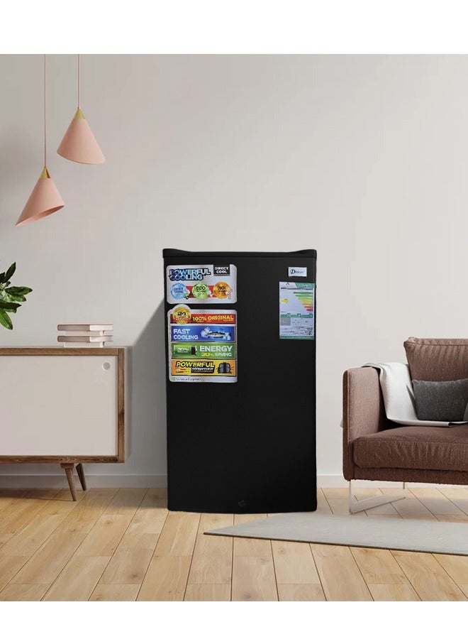 Dansat Single Door Refrigerator - 2.9 Cft - 83 L DNFS140R-B Black  - Image 3