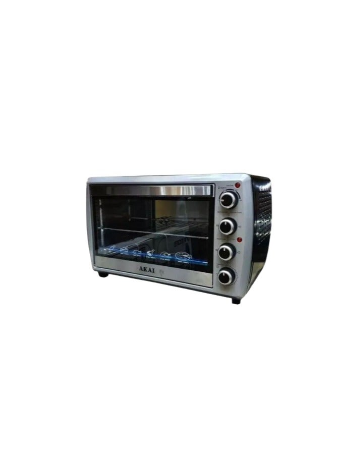 أكاي Electric Oven Akai 55 Liter, AK-55 - Black Silver 55 L 2200 W AkaiAk-55 Black&Silver 