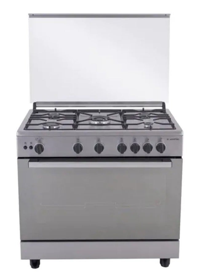 Ariston Ariston Gas Cooker, 5 Burners, Stainless Steel- ARR9GGF23125XNA ARR9GGF23125XNA silver  - Image 1