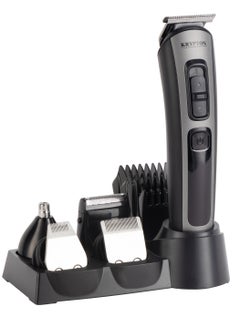KRYPTON 11-IN-1 Rechargeable Digital Grooming Set with Novel LED Display- KNTR6154N| With 6 Interchangeable Heads and 4 Comb Attachments| Includes a Charging Stand| Prefect for Home and Professional Styling Black  - Image 2