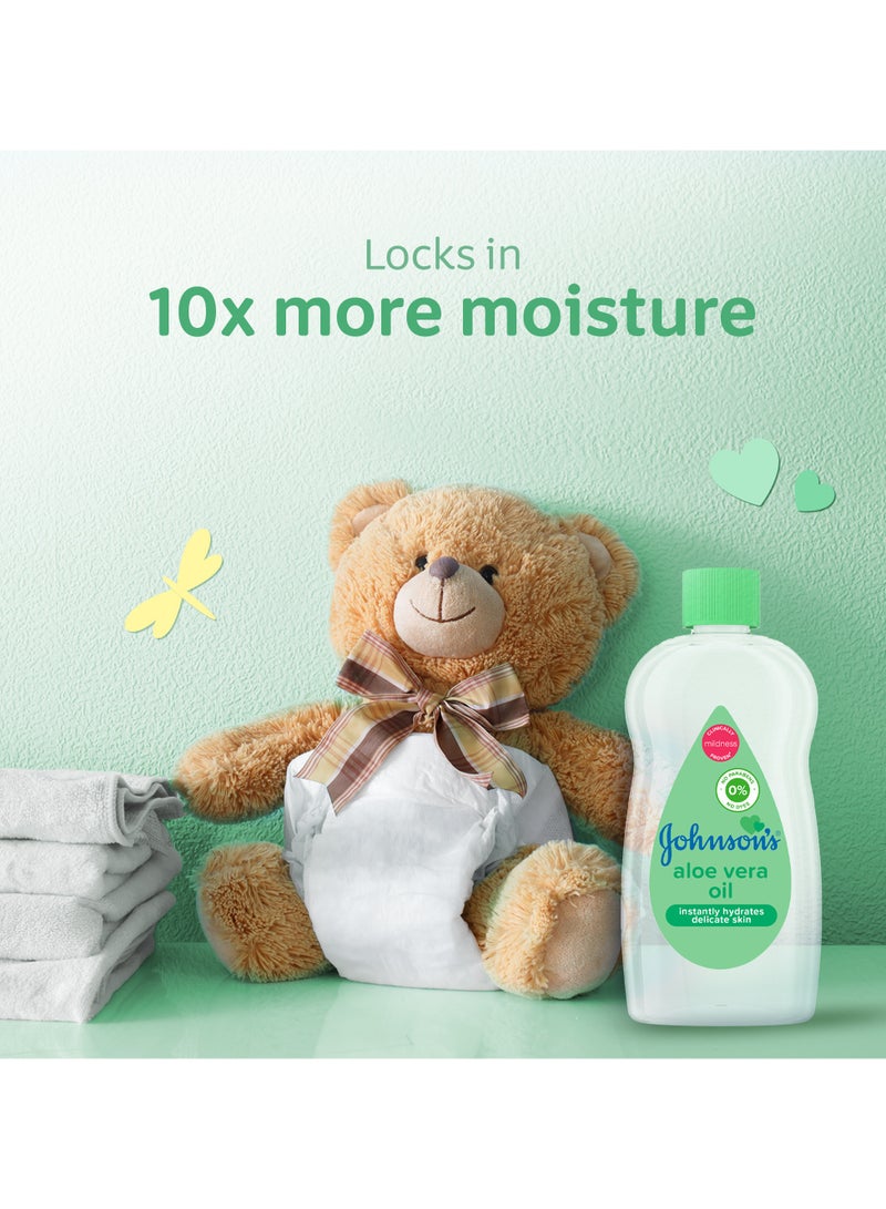 Johnson's Baby Oil Aloe Vera - 300 ml - Image 3
