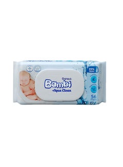 Baby Wet Wipes Aqua Clean - 56 Wipes - pnsku/N70158551V/45/_/1741081708/aa0bb1f2-be45-4f60-b5b6-e1a1c2e48192