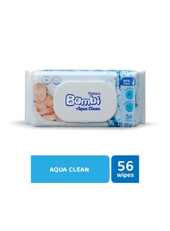 Baby Wet Wipes Aqua Clean - 56 Wipes - pnsku/N70158551V/45/_/1741081711/2c5ac10c-723f-4856-a452-260a1f7ab94a