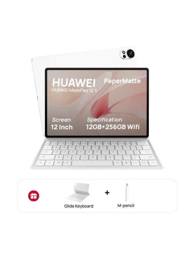 HUAWEI - MatePad 12X Paper Matte Edition White 12GB RAM 256GB WiFi Inbox Keyboard With M-Pencil - Image 1