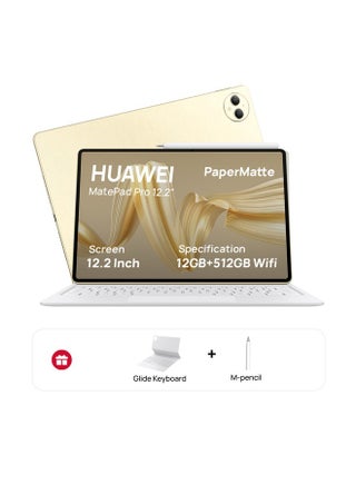 MatePad Pro 12.2 Paper Matte Edition Premium Gold 12GB RAM 512GB WiFi Inbox Keyboard With M-Pencil - pnsku/N70158556V/45/_/1741082547/b26e1036-1564-43fb-b13a-690c985aba9d