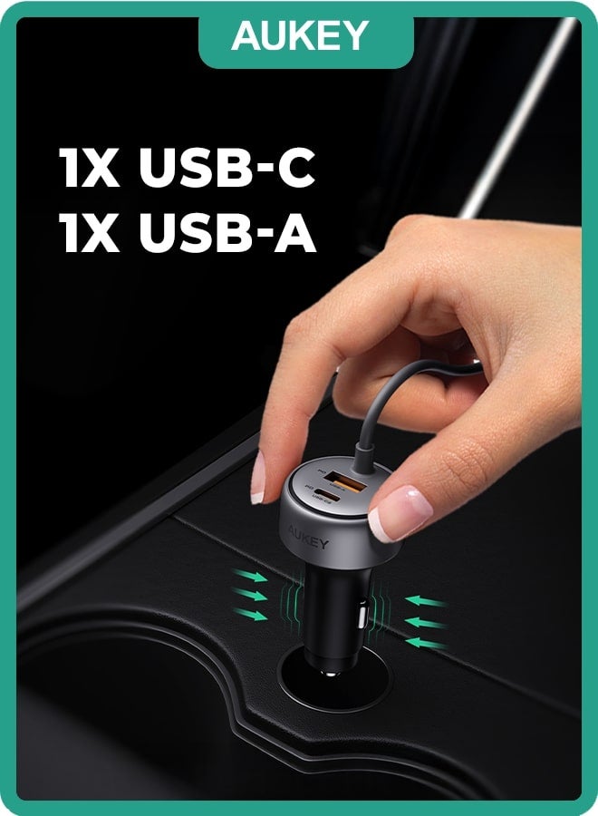 أوكي شاحن سيارة 75 واط مع كابل - Image 2