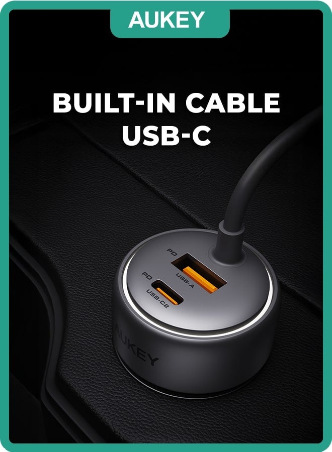 أوكي شاحن سيارة 75 واط مع كابل - Image 4